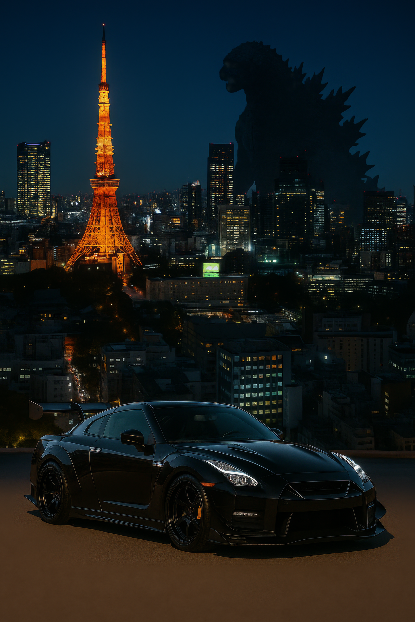Black GTR Godzilla