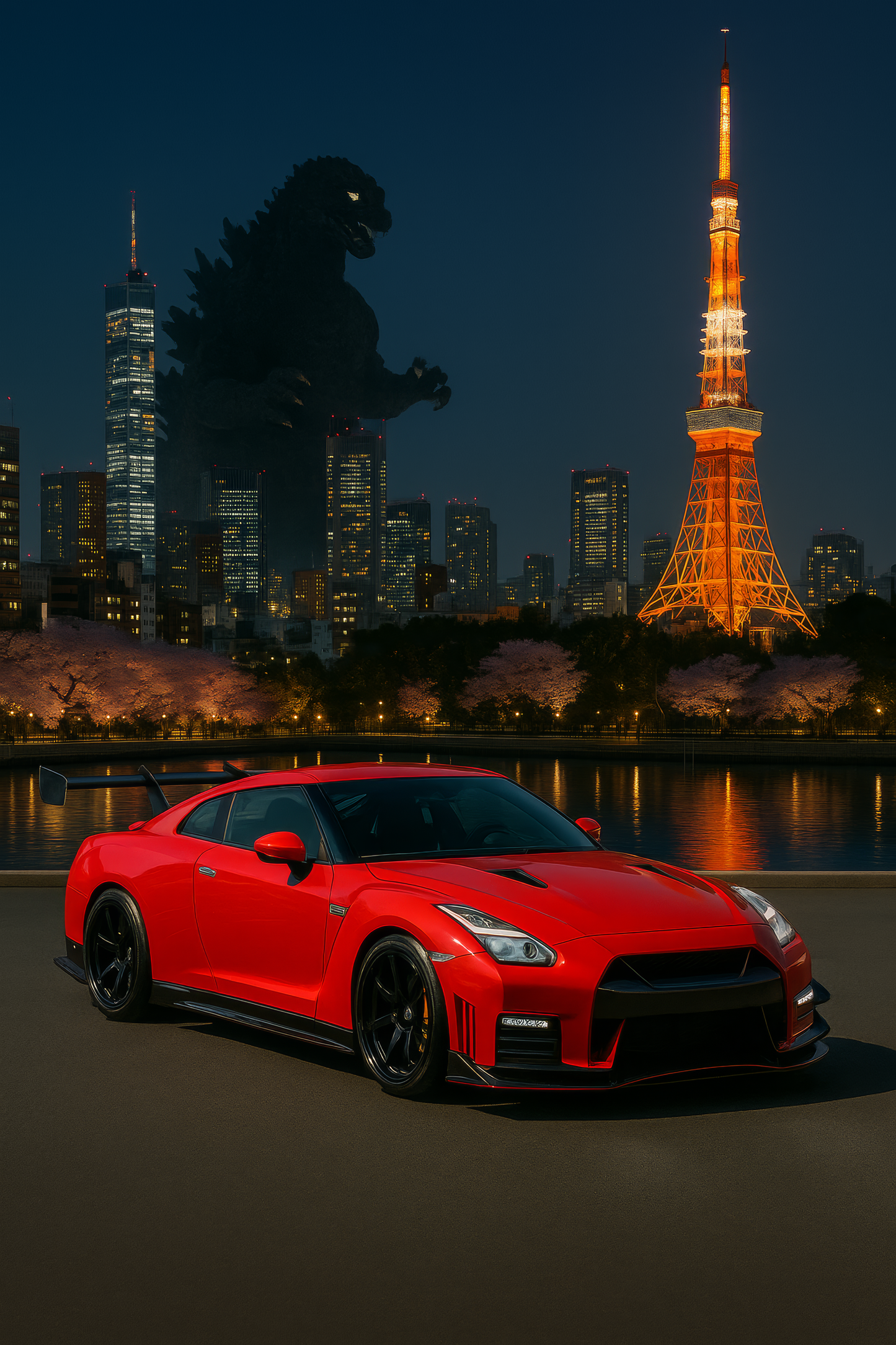 Red GTR Godzilla