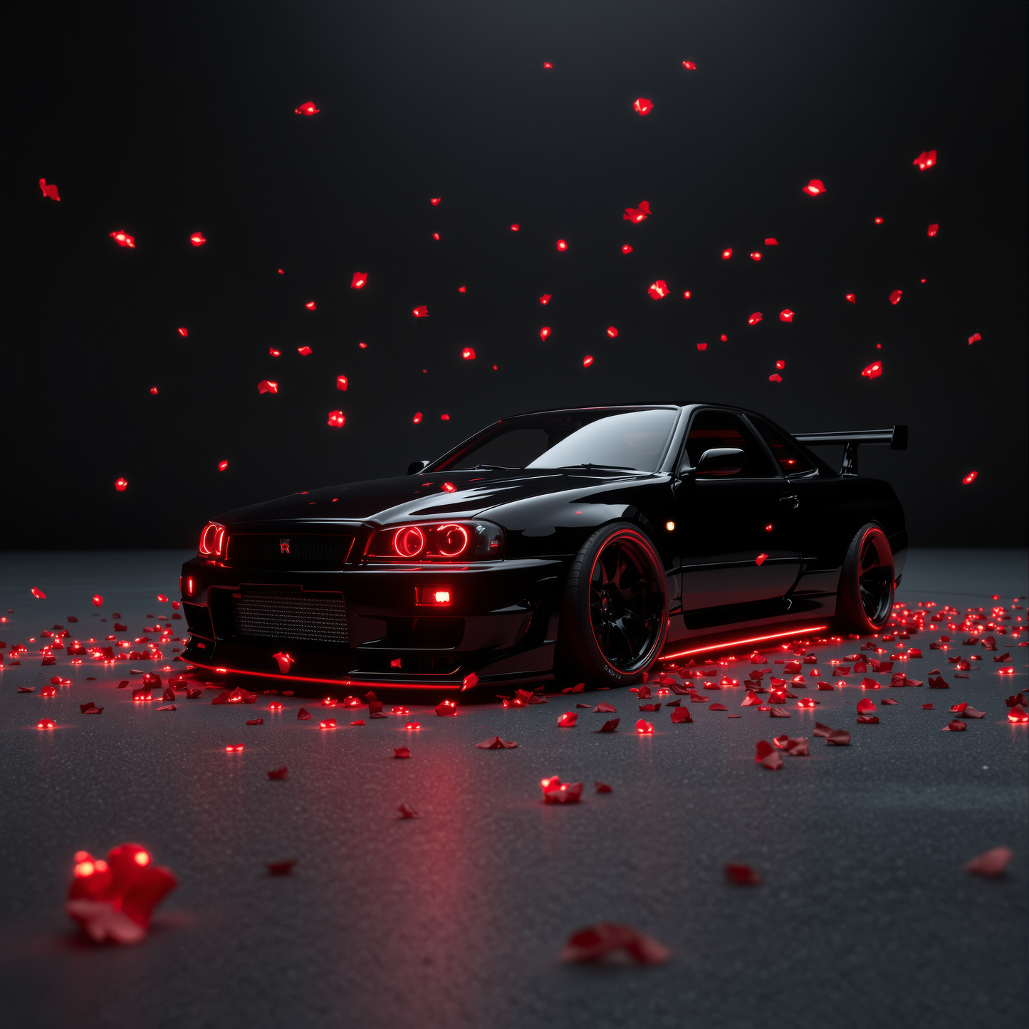 Rose Pedals Black GTR