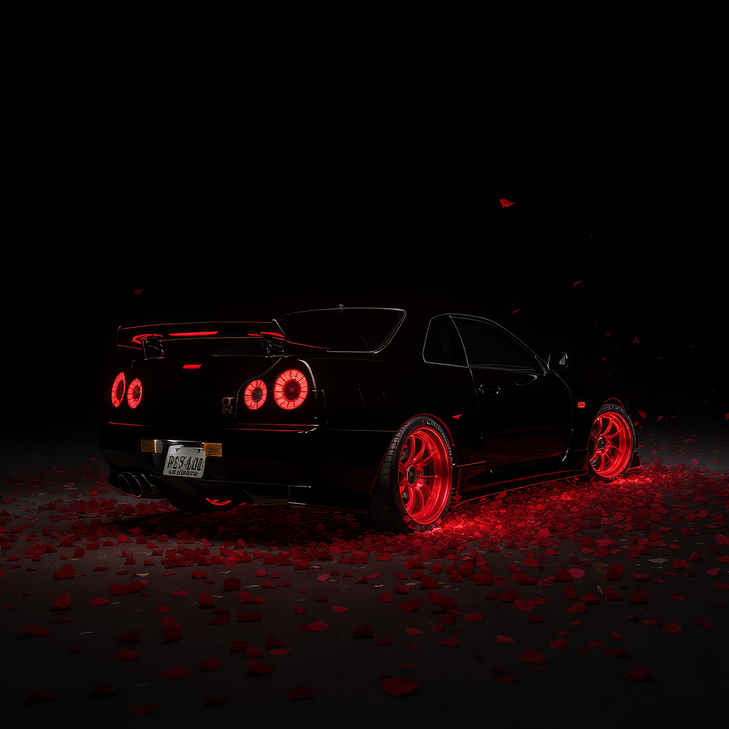 Rose Pedals Black GTR