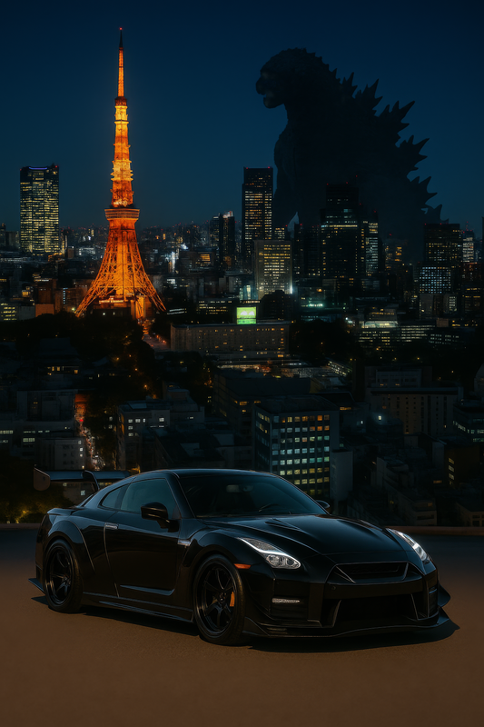 Black GTR Godzilla