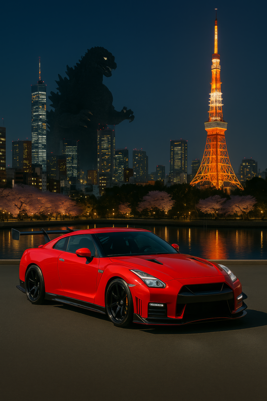 Red GTR Godzilla
