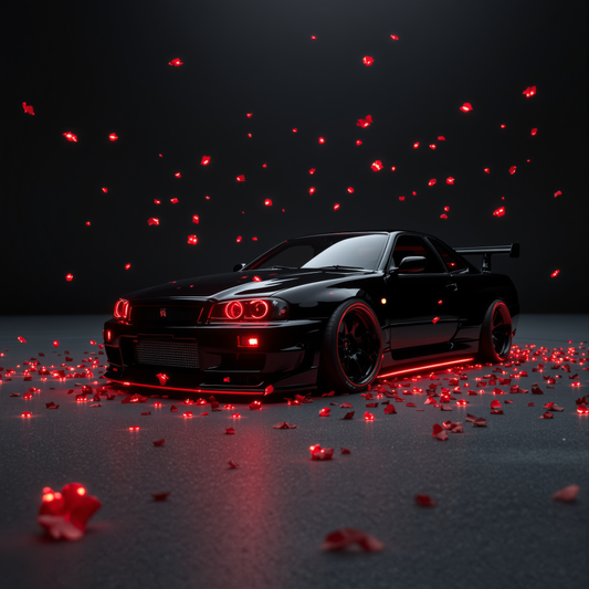 Rose Pedals Black GTR