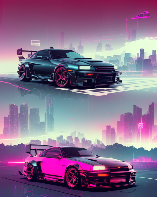 Dark Night Drive Skyline