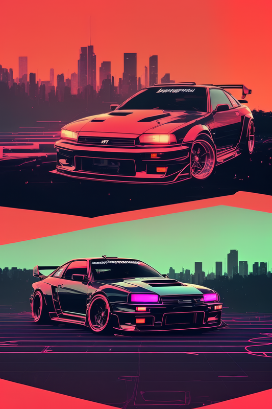 Light Night Drive Skyline